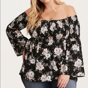 Torrid Off The Shoulders Blouse